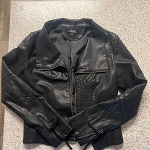 Leather moto jacket ( vegan)